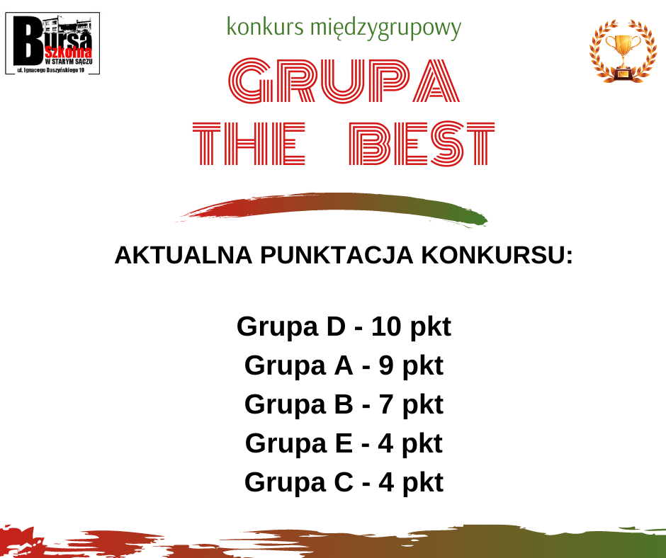 Grupa THE BEST - konkurs listopad